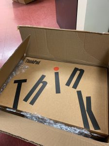 Thinkpads in shipping box